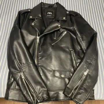 ZARA 블랙 라이더 자켓 L