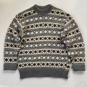 90s 노르딕 무늬 울 L vintage 올 패턴 북유럽 빈티지 니트
