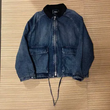ZARA 대비 컬러 데님 자켓