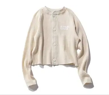 새상품 AMERICANA 아메리카나 와플 크롭 버튼 가디건