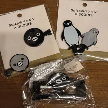 새상품 Suica 3coins 콜라보 스이펜 헤어 클립 머리핀