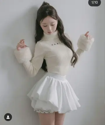 Darich 다리치 볼륨 벌룬 미니 스커트