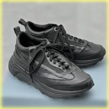 컨디션 최상 OAO THE CURVE 1 가죽 스니커즈 오에이오 블랙