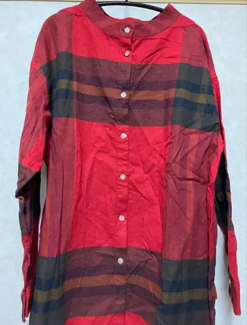EXCLUSIVE FABRIC 빔즈보이 빨간색 체크 셔츠