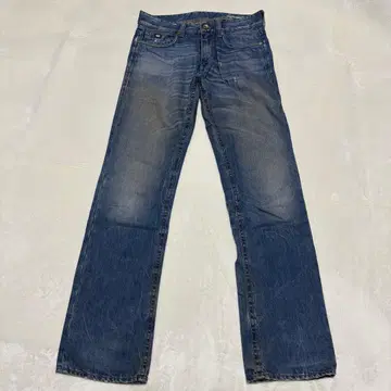 y102616 GAS 데님 빈티지 데미지 로고 청바지