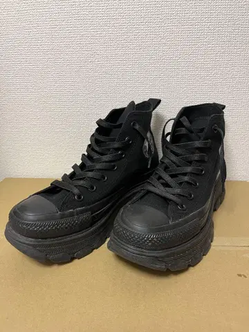 컨버스 올스타 블랙 하이컷 통굽 스니커즈