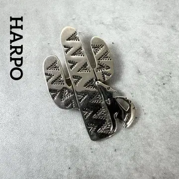 HARPO NAVAJO ED 각인 실버 브로치 선인장