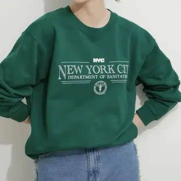 GOOD ROCK SPEED NYC 맨투맨 그린