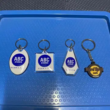 ABC STORES 하드 록 카페 키링 4개 세트