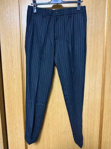 BRIGLIA 브릴리아 블랙 스트라이프 팬츠 BEAMS 별주