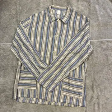 가격 인하 50s~70s 유로 빈티지 스트라이프 파자마 셔츠 L 사이즈