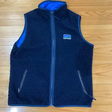 patagonia 네이비 리버서블 플리스 베스트