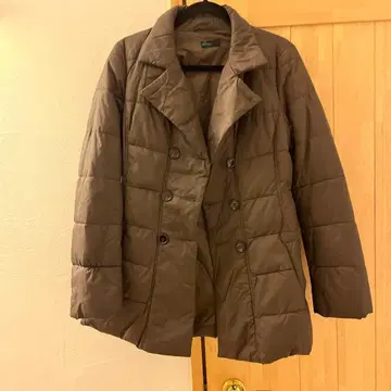 BENETTON 브라운 퀼팅 자켓 42