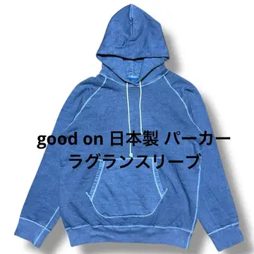 good on 일본제 페이드 가공 후드티 굿온 래글런 슬리브