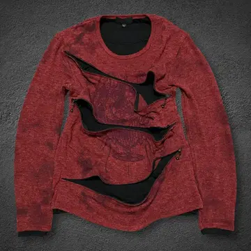 in the attic spiral zip layered cut sew