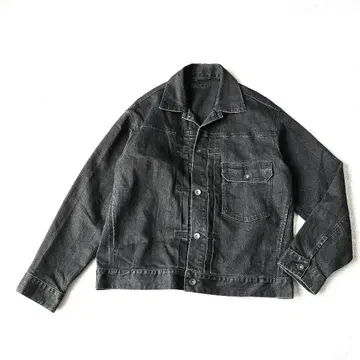 레어 새상품급 UNIQLO M 1st G 데님 자켓 블랙 데님