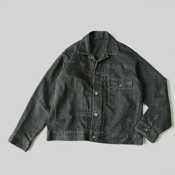 레어 새상품급 UNIQLO M 1st G 데님 자켓 블랙 데님