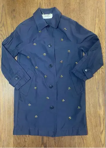 MUVEIL 네이비 비즈 코트 사이즈 36