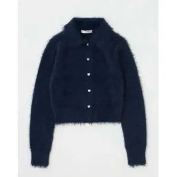 HEART BUTTON FEATHER 가디건