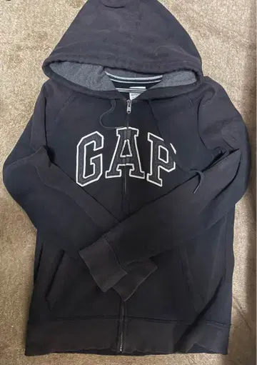 GAP 집업 후드티 블랙