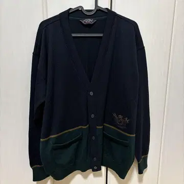 폴앤샤크 가디건 네이비/그린