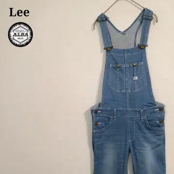 [ 새상품급 ] Lee 오버롤 데님 빈티지 워시 가공 블루 M