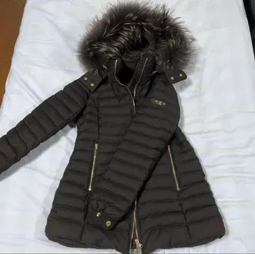 TATRAS 후드 부착 다운 자켓 블랙