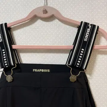 새상품급 플라보아 블랙 오버롤 스커트