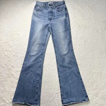 moussy MVS FLARE(L) 데님 팬츠 가죽 패치 26