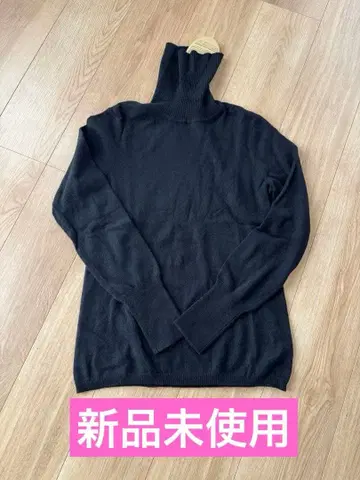 새상품 여성용 UNIQLO 유니클로 캐시미어 터틀넥 스웨터 니트