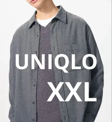 UNIQLO 플란넬 셔츠 그레이