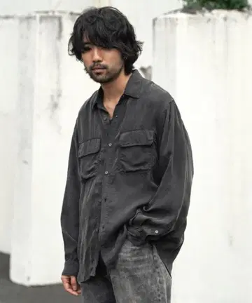 shiun CUPRO FIBRIL UTILITY SHIRT