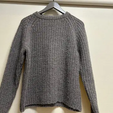 evam eva 100% 울 그레이 니트 스웨터