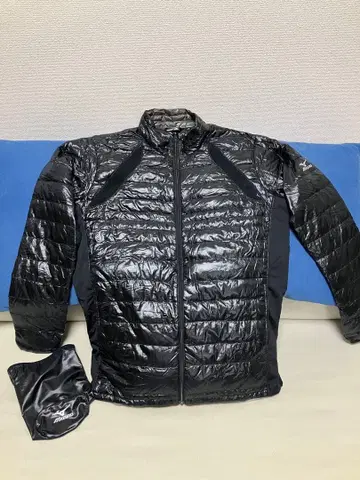 Mizuno 골프 블랙 다운 자켓 수납 봉투 포함