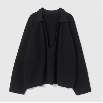 searoomlynn 헤비 부클 스키퍼 니트 블랙
