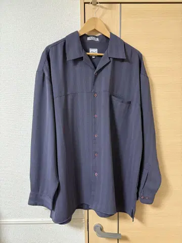 구제 의류 오픈 카라 셔츠