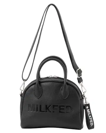 MILKFED. 로고 엠보스 미니 보스턴 백