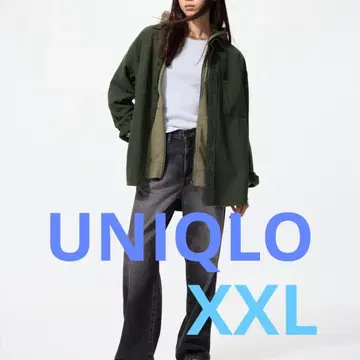 UNIQLO 플란넬 셔츠 다크 그린