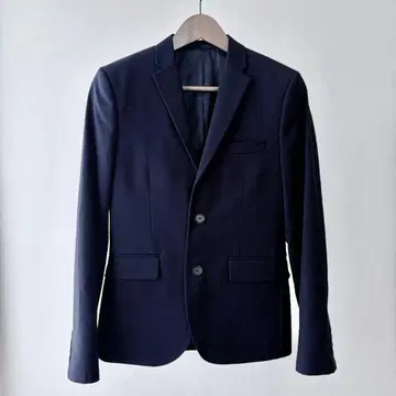 H&M 네이비 슬림핏 테일러드 자켓
