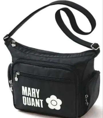 새상품급 MARY QUANT 6 포켓 블랙 숄더백