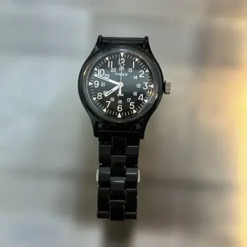 TIMEX 블랙 아날로그 손목시계