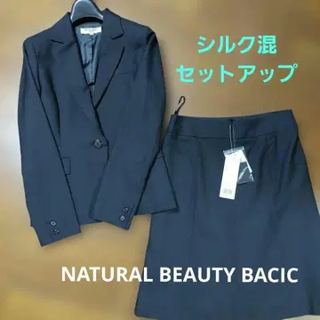 내추럴 뷰티 베이직 울 x 실크 셋업 블랙