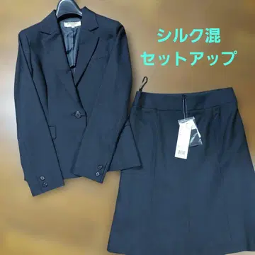 내추럴 뷰티 베이직 울 x 실크 셋업 블랙