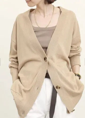 L'Appartement Oversize Linen Cardigan