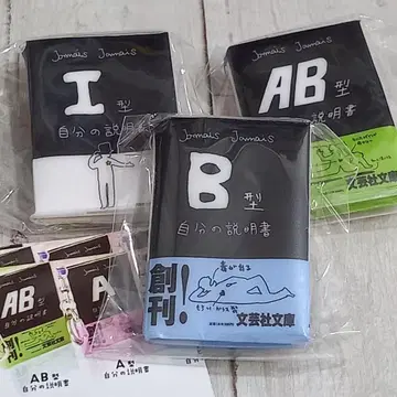 혈액형 나의 설명서 미니어처 콩도서 키링 가챠가챠