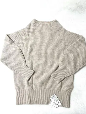 [ 미사용 새상품 ] Spick&Span FURMIX 아제 보틀넥 베이지