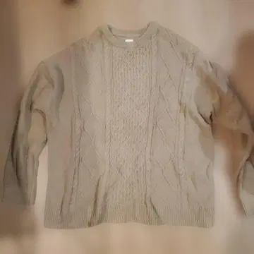 GAP 케이블 니트 스웨터 XL 베이지