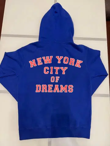 Schott 파랑 집업 후드티 NEW YORK CITY