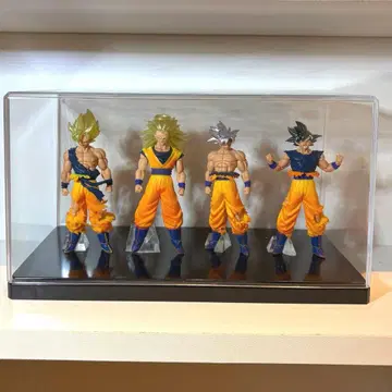 드래곤볼 손오공 피규어 묶음 판매 유리 케이스 포함
