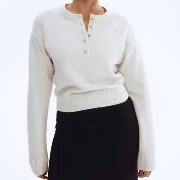 H&M 버튼 탑 스웨터